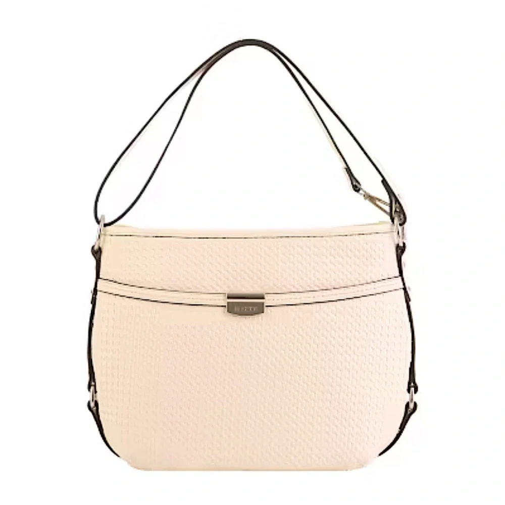 Rosetti Logo New with Tag Round About Coho Woven Claw Ivory Shoulder Bag. - Picture 1 of 5